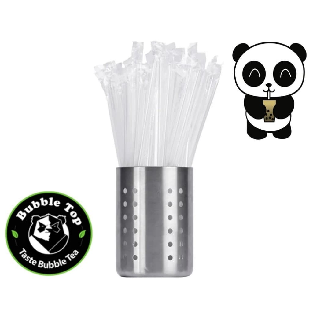 Caixa canudos 2000 unidades para Bubble Tea - Biodegradaveis  com chanfr