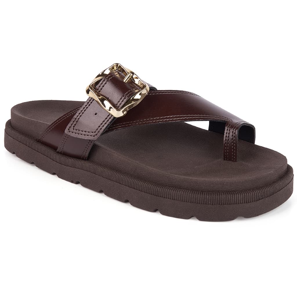 Papete Chinelo Fivela Tendência Confort Vitrine shoes Flatform