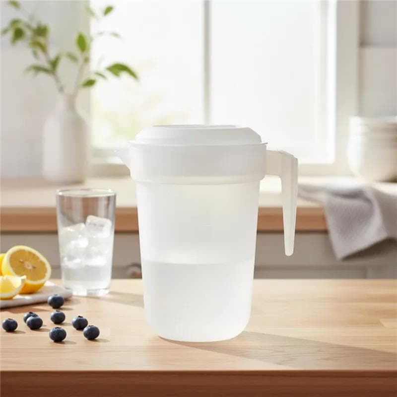 Jarra De Suco Água 4 Litros Com Medidas Graduada Grande Restaurante Pousada Café Da Manhã - Plasútil
