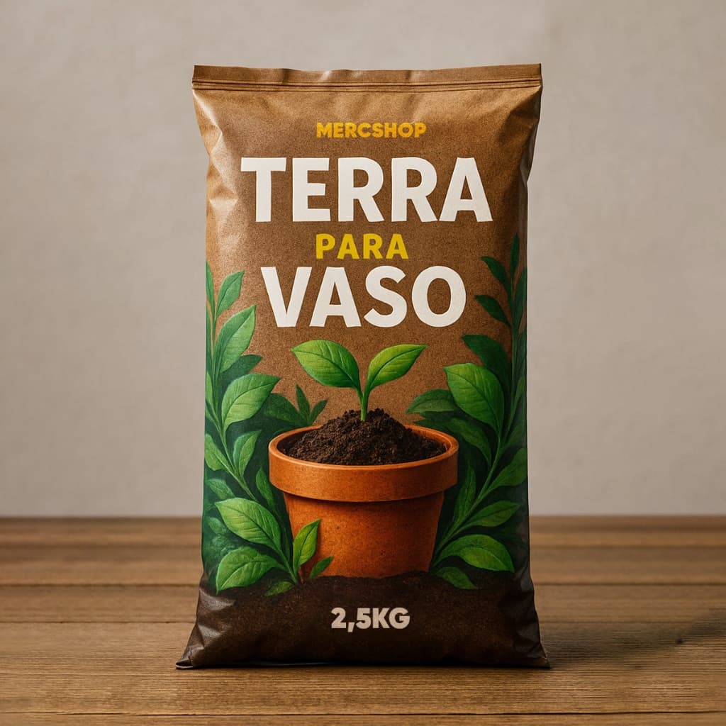 Terra Vegetal Adubada Mercshop 2,5 Kilos Envio Imediato