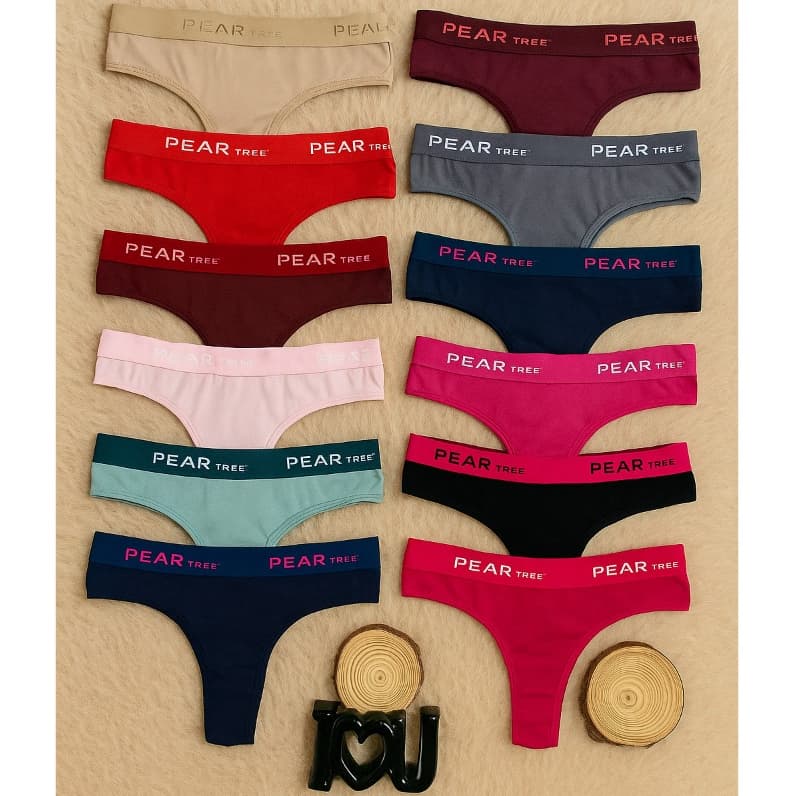 Kit Calcinha Fio Dental 100% Algodão Empina Bumbum Tanga Adulto Feminina