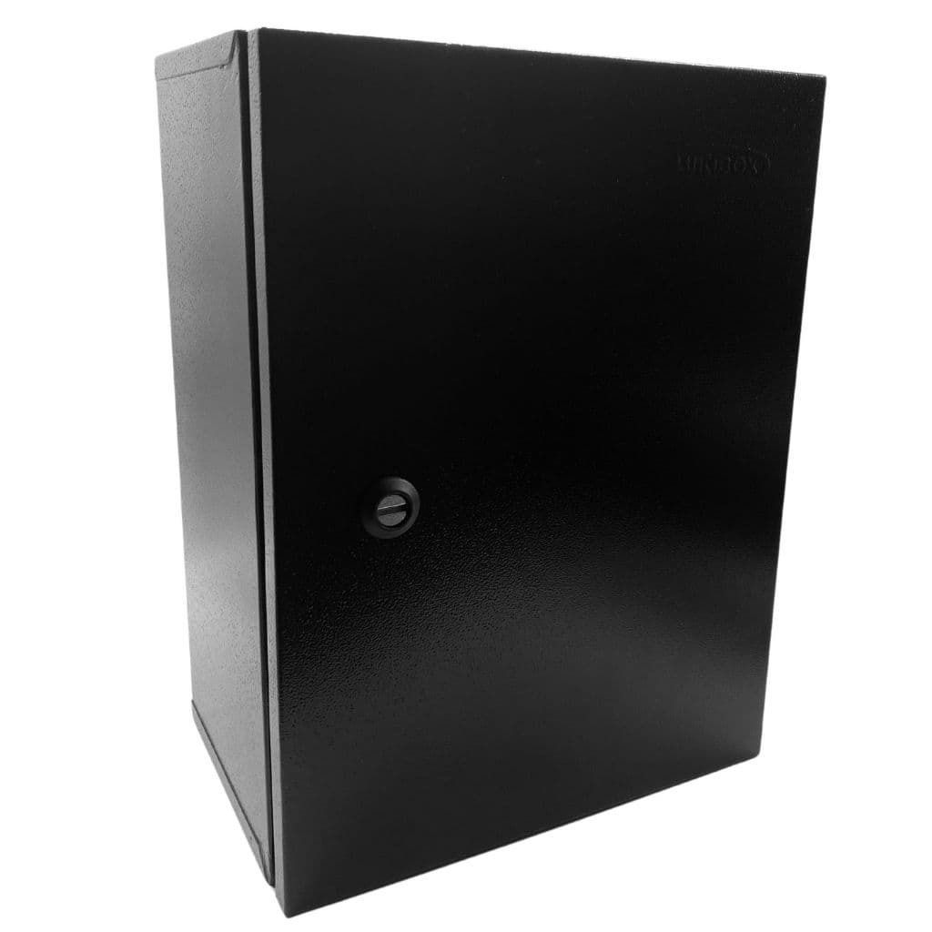Caixa 40x30x20 Montagem Painel Eletrico Quadro Comando Preta Preto