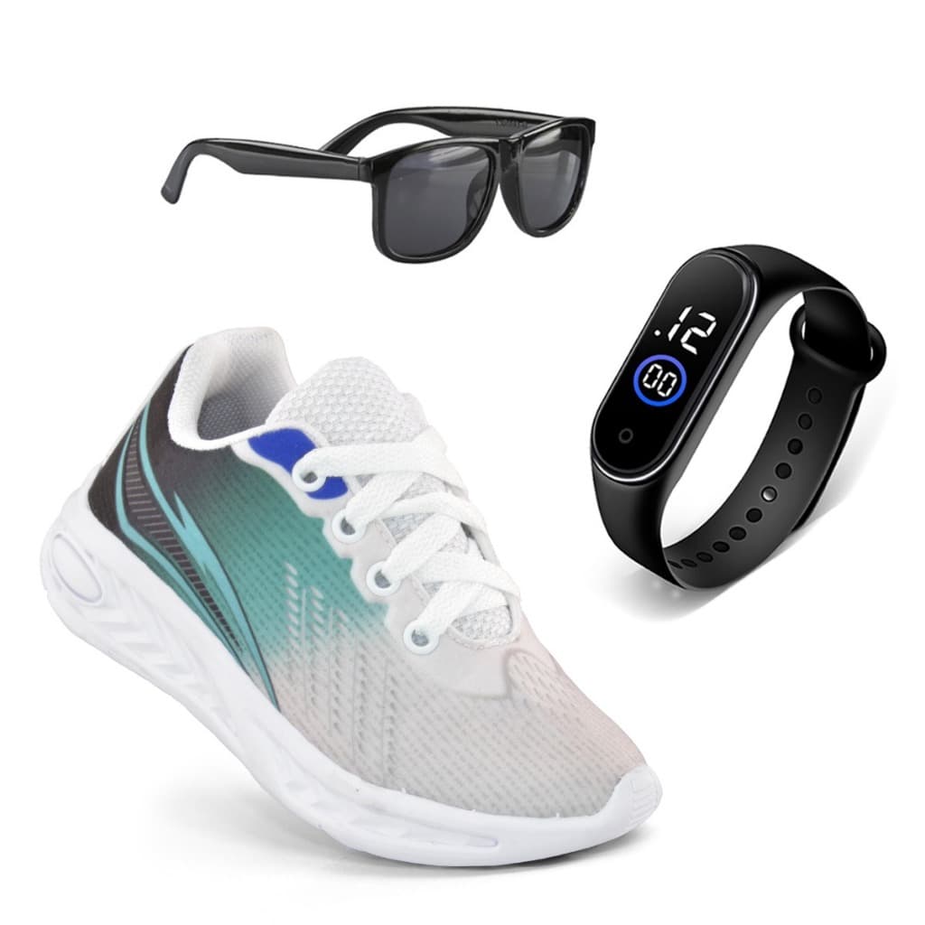 Kit Tenis Infantil Esportivo OCulos + relogio