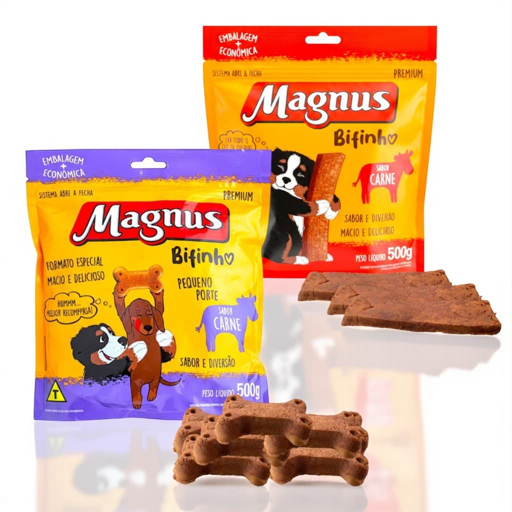 Bifinho Magnus Macio Ossinho Sabor Carne - 500gr