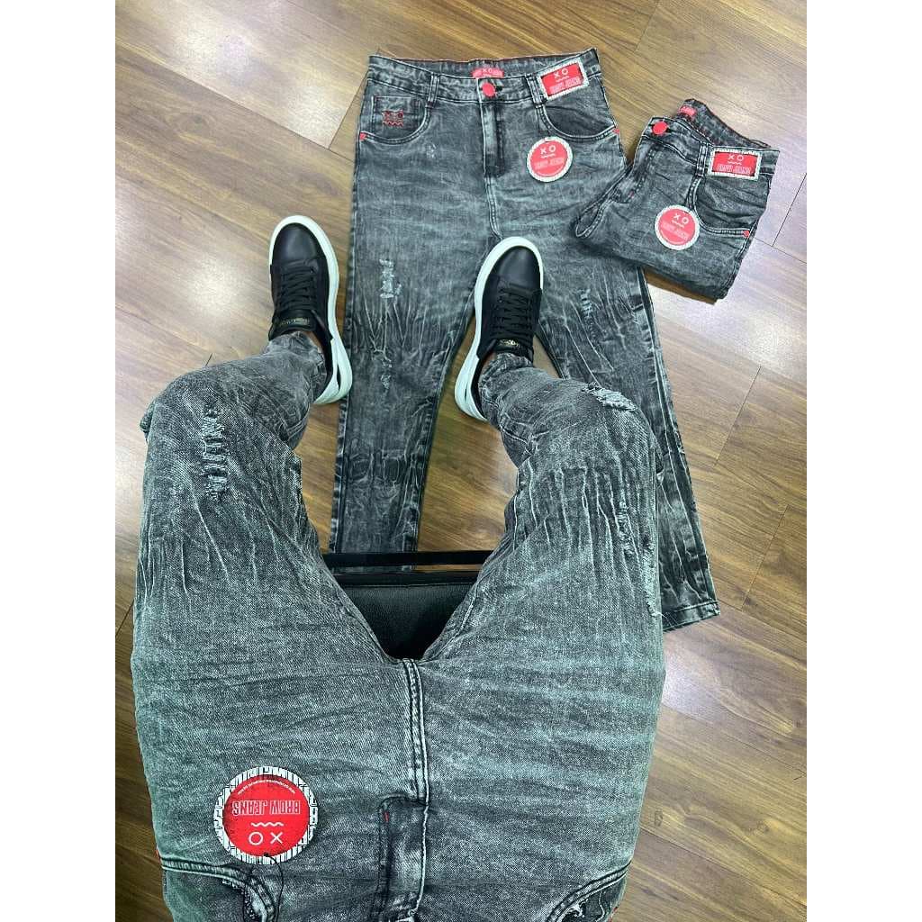 CALÇAS ESTILO JOGADOR GRAFITE CINZA  ORIGINAL DIVERSOS MODELOS BROW JEANS CITY DENIM JAYJONES CARAJA