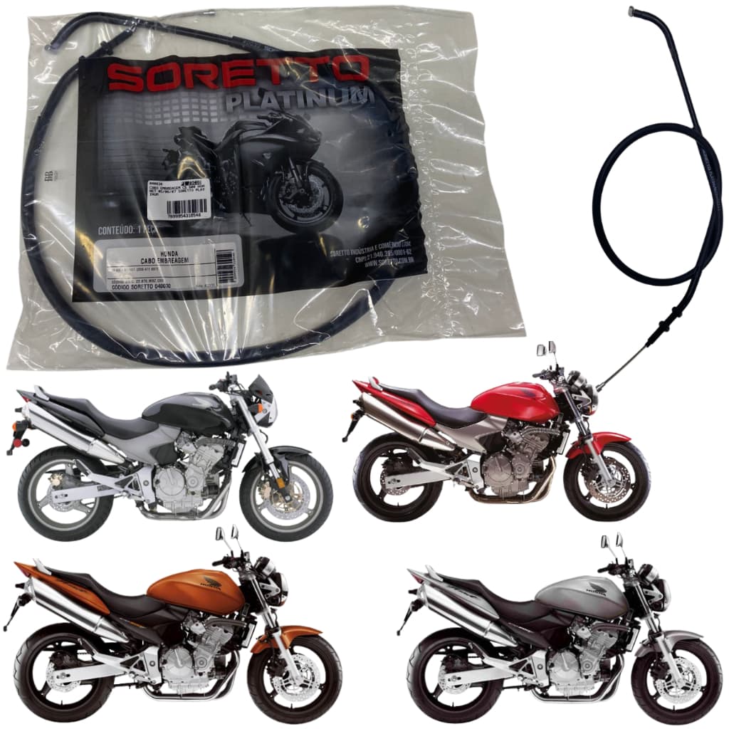 Cabo Embreagem Cb 600 Hornet 2005 á 2007 Soretto Platinum