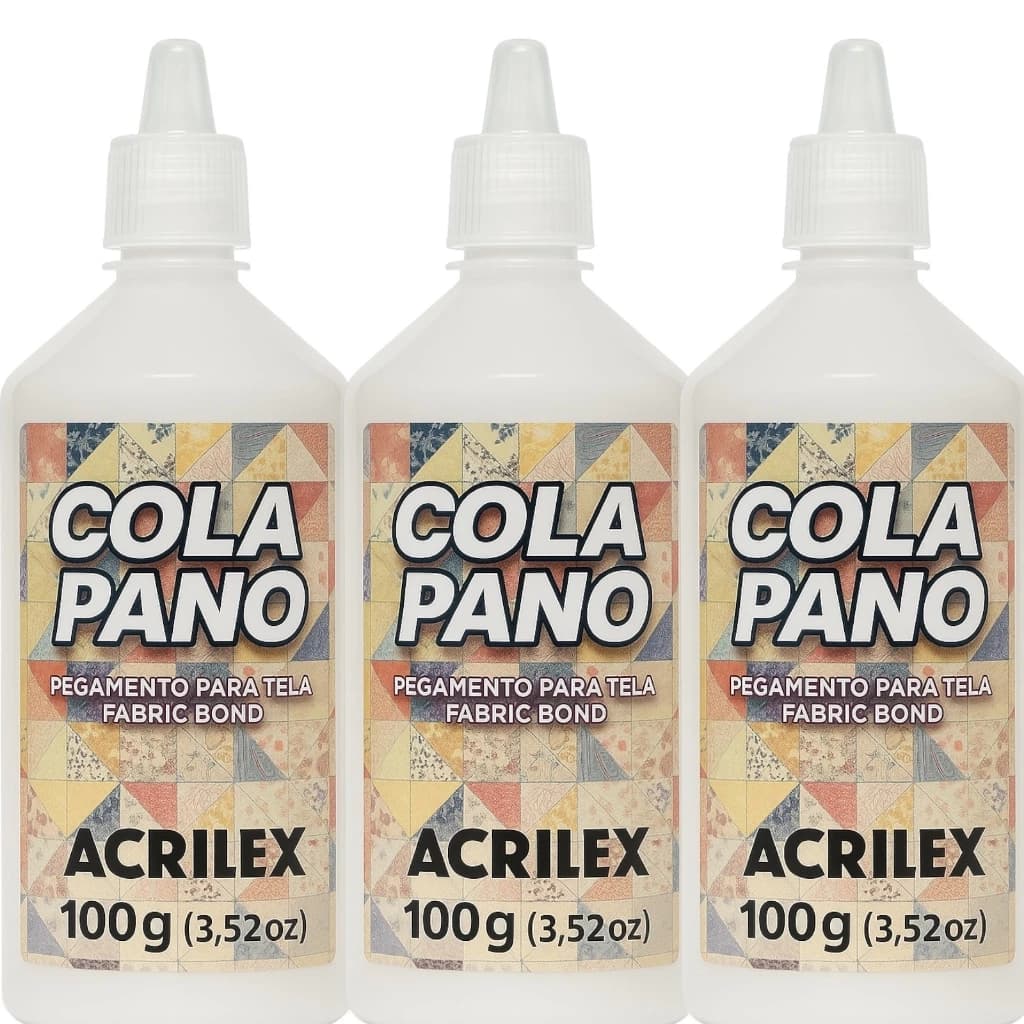 Cola Pano e Tecido Acrilex – Uso Artesanato e Costura (35g ou 100g) Original