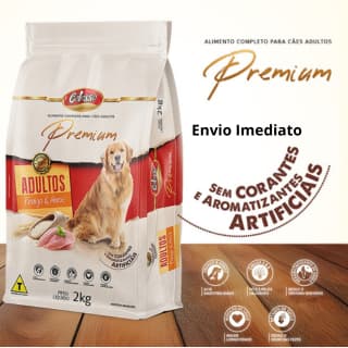 Ração Caes Adultos Racao Colosso Premium Sabor Frango e Arroz 2kg