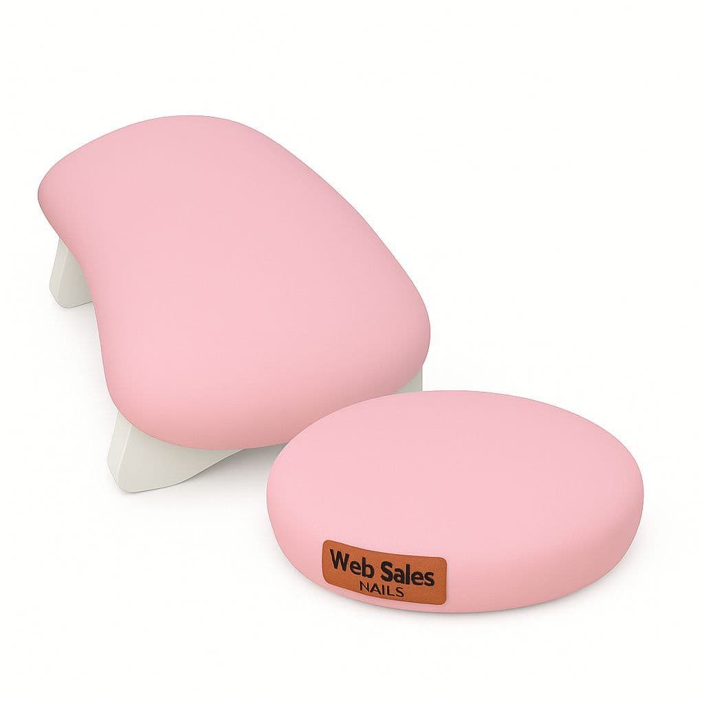 Apoio Suporte De Braço Mão para Manicure Semi-curvo 10cm Altura + Apoio de Cotovelo Sofisticado - Web Sales Nails