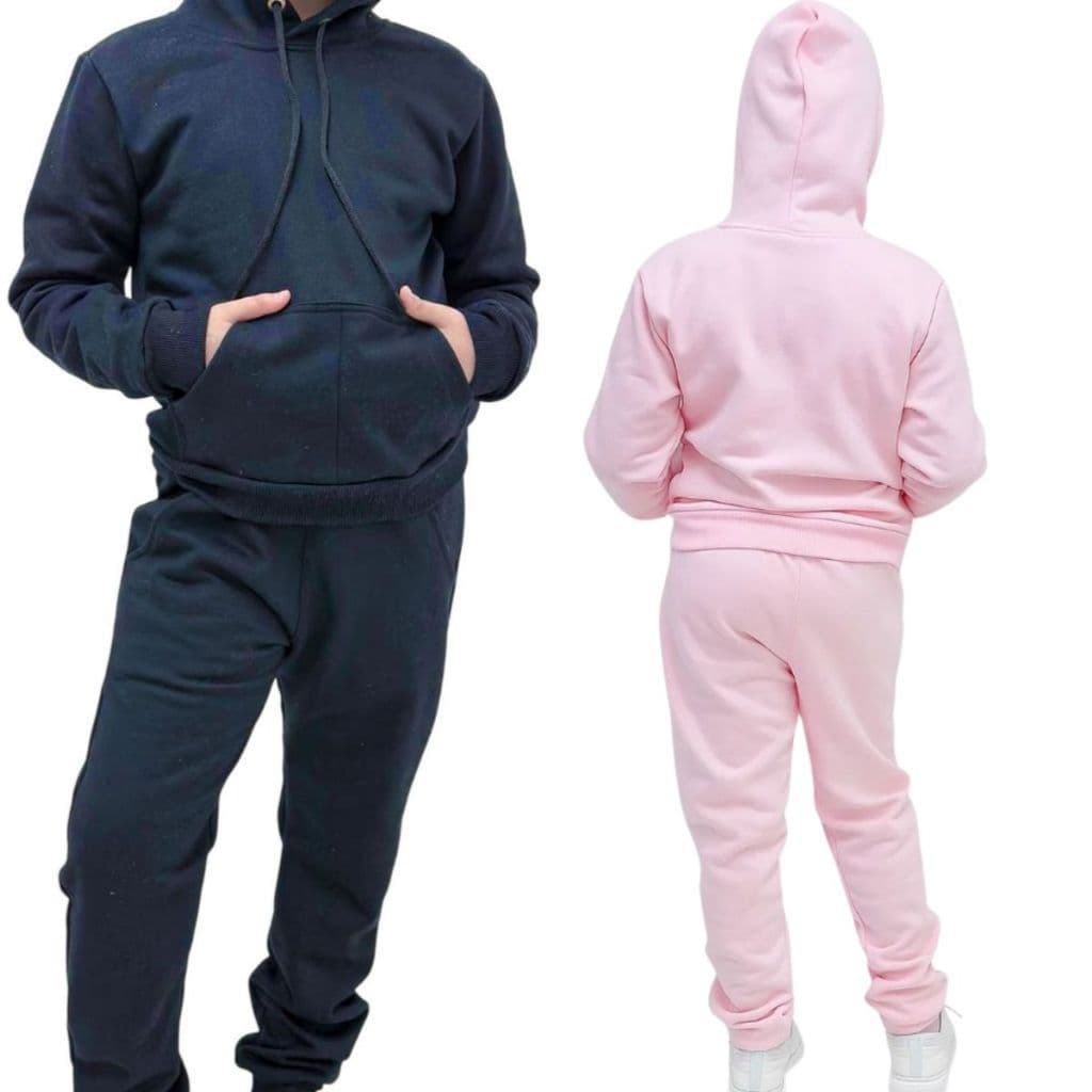 Conjunto De Moletom Infantil Unissex Menino Menina Cores Capuz Punho Dia Das Crianças Envio Imediato