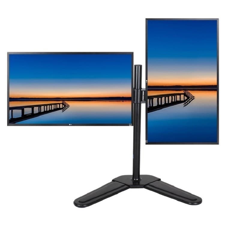 Suporte 2 Monitor Articulado Suporte Duplo Tv Base Em Aço 15 Até 30 Polegas Vesa