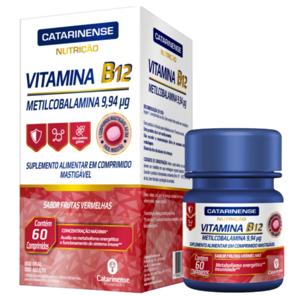 Vitamina B12 60 Cápsulas- Catarinense