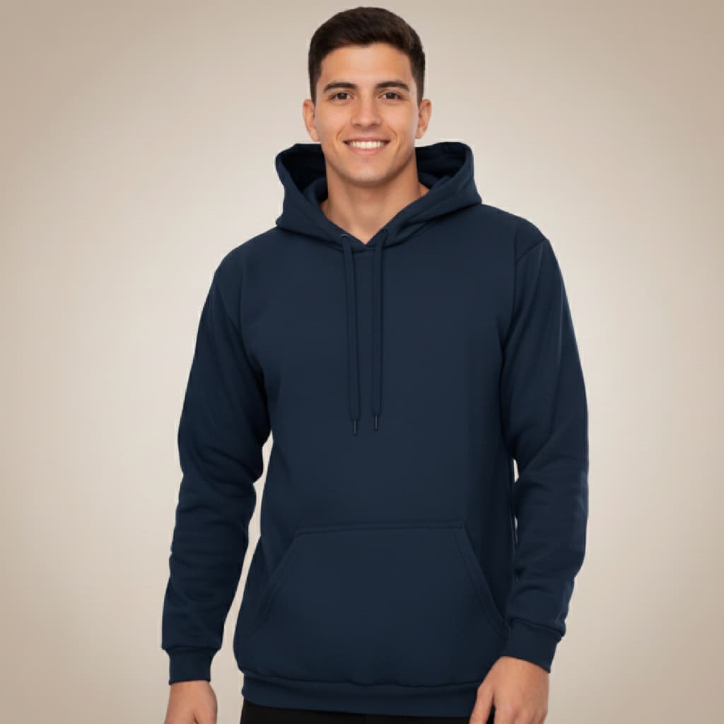 Blusa Moletom Capuz Canguru Masculino Feminino Liso Flanelado Quentinho Confortável Casual Dia a Dia