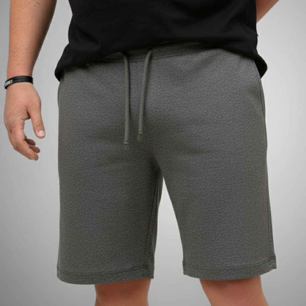 Bermuda Masculina Moletom Cordão Ajustável Bolso Lateral Moletinho Academia Treino Casual Uso Diário