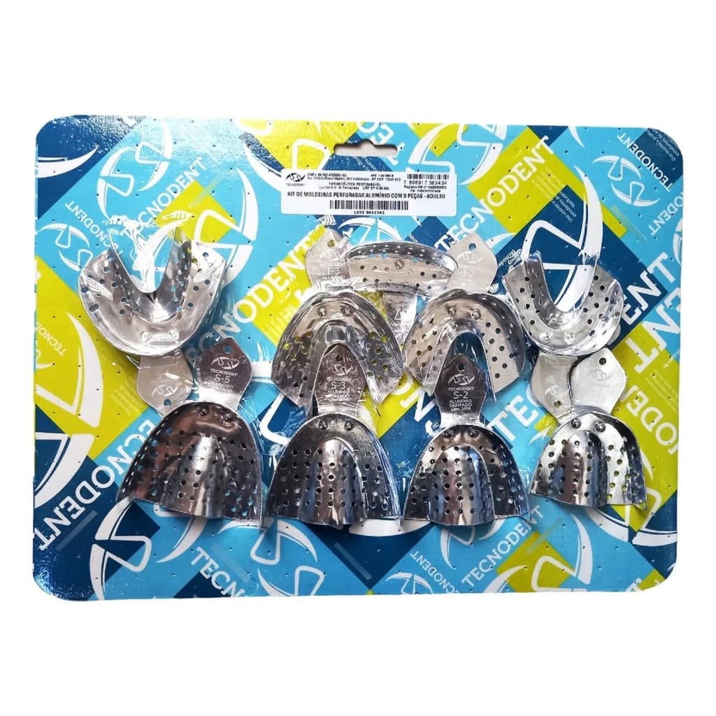 MOLDEIRA ALUMINIO PERFURADA ADULTO C/9 - TECNODENT
