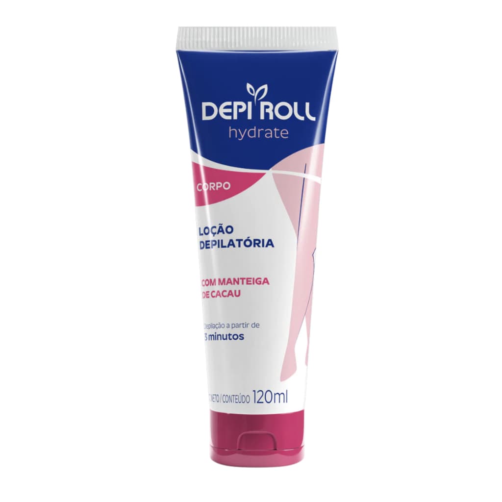 Loção Depilatória Corporal DepiRoll  Manteiga de Cacau - 120ml
