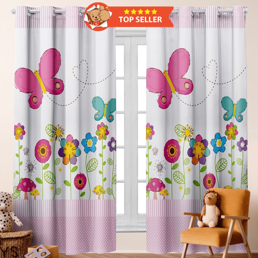 Cortina ENCANTO E CORES 3,00X,2,20 Estampas Infantil (Menina, Menino, Quarto, Decoração)