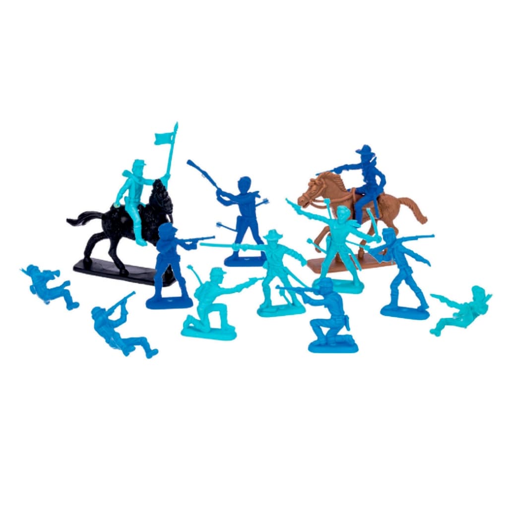Mundo Gulliver Forte Apache Confederados e Cavalos 26 Miniaturas - Gulliver