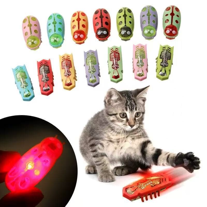Brinquedos Baratos E Joaninhas Divertidos Túneis Automáticos De Catnip Mini Robôs Vibrações De Insetos A Bateria