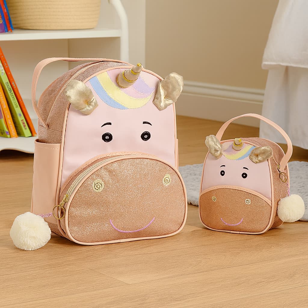 Kit Bolsa e Lancheira Infantil | Mochila Escolar para Creche e Jardim de Infância