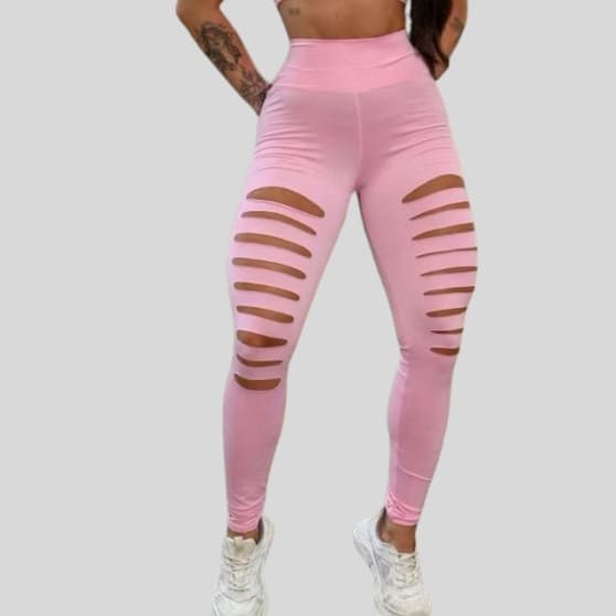 Legging Feminina em Suplex com Poliéster e Detalhes na Coxa