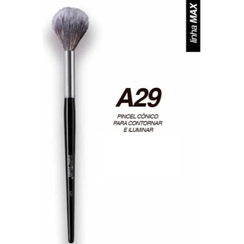 Pincel A29 Macrilan para blush, contorno e iluminador - super macio