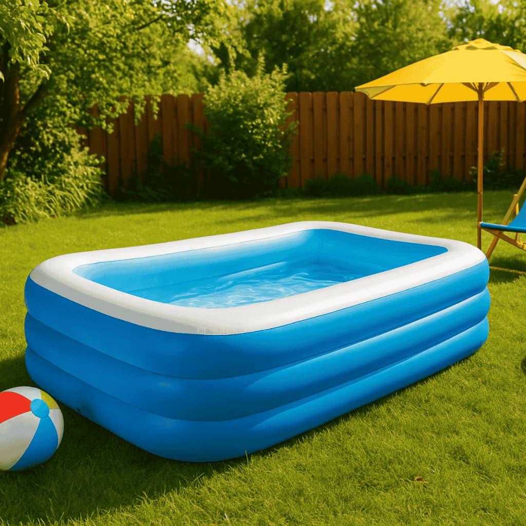 Piscina Inflável De Plástico Banheira Infantil Resistente Redonda Retangular Brincar Criança Adulto