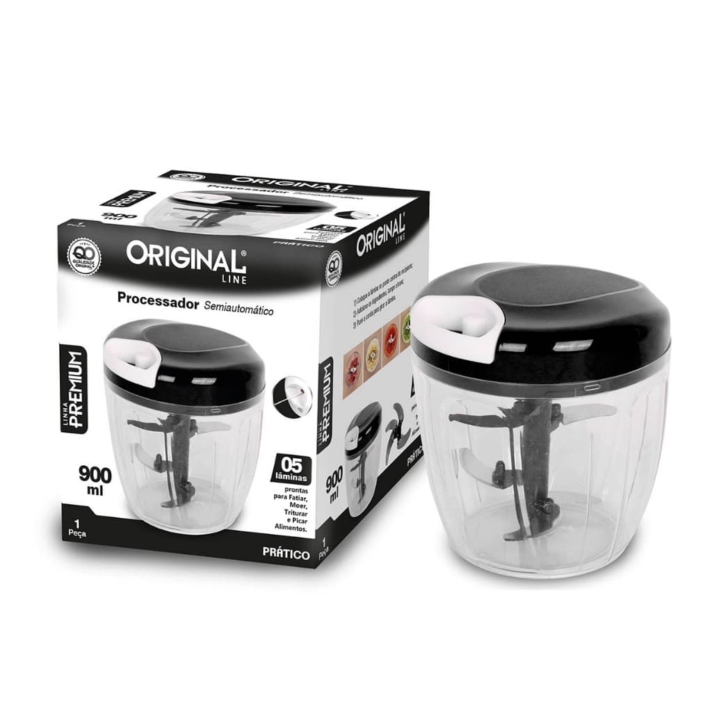 Processador Manual De Alimentos 3/5 Lâminas 500/900ml- ORIGINAL LINE