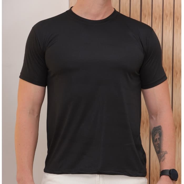 Camisa Kit 3 camiseta Lisa basica malha 100% algodão penteada manga curta Direta do fabrica - Promoção