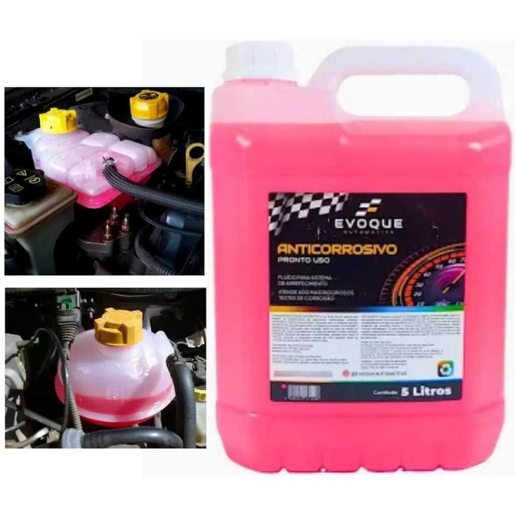ADITIVO AUTOMOTIVO RADIADORES ARREFECIMENTO 5L PRONTO USO ROSA