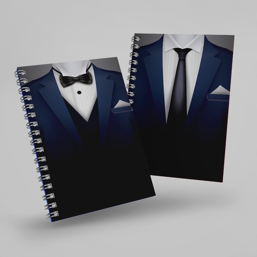 Caderno personalizado COM NOME DO COMPRADOR, 200 páginas, A5, coleção Ternos
