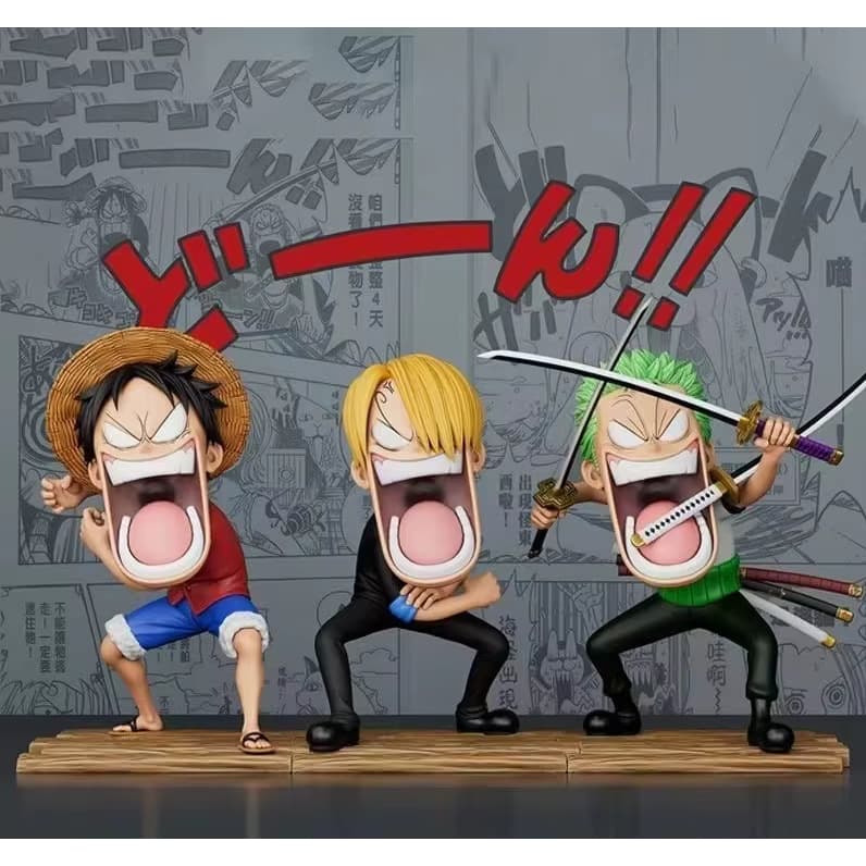 Figura de ação Luffy Zoro Sanji - One Piece Action Figure
