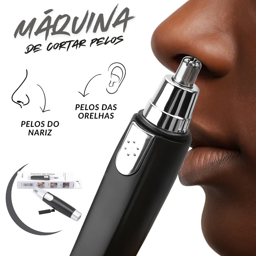 Máquina de Cortar Pelos Removedor Aparador de Nariz e Ouvido