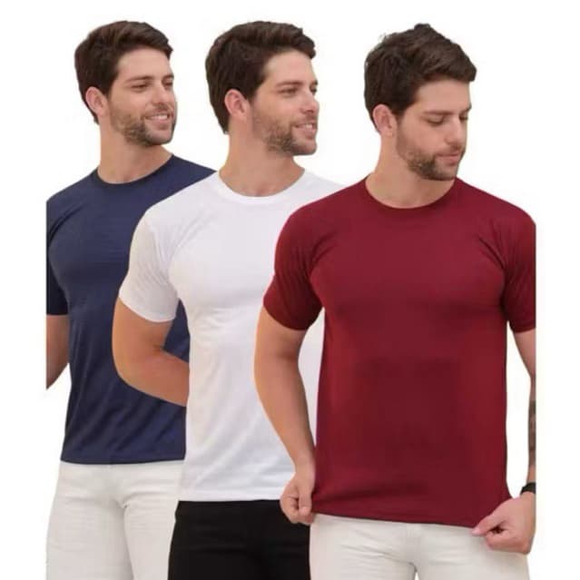Kit 3 Camisetas Masculinas Básicas Algodão | Conforto e Estilo no Dia a Dia
