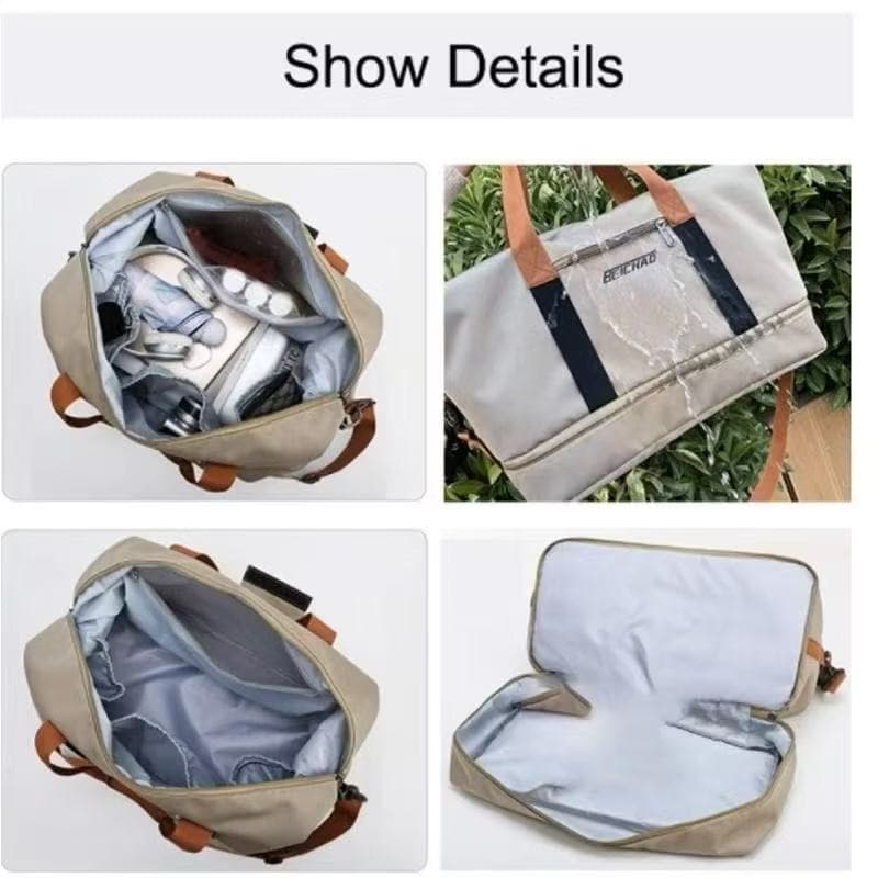 Bolsa De Viagem Multifuncional Dobrável De Grande Capacidade Impermeável