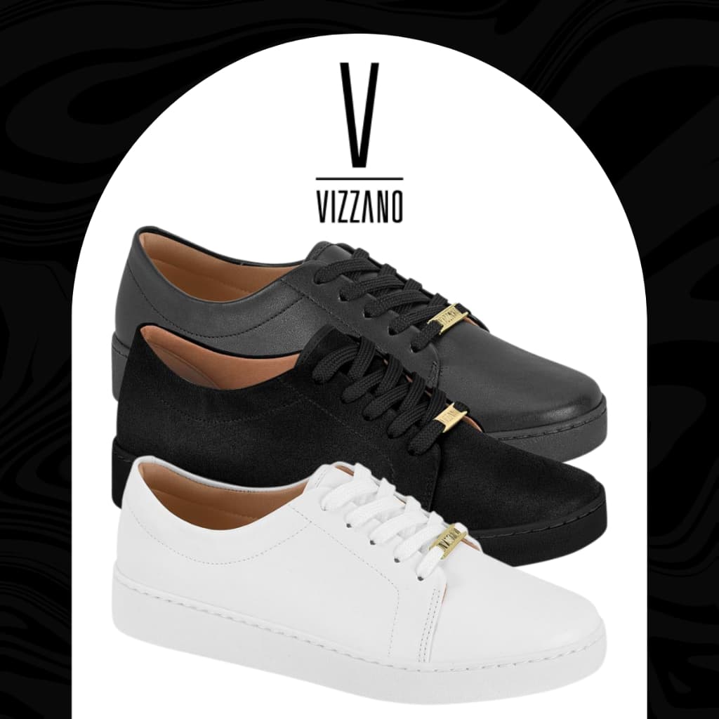 Tênis Vizzano Feminino Casual Leve Passeio Ultra Conforto Plataforma Macio Dia a Dia Trabalho Lazer