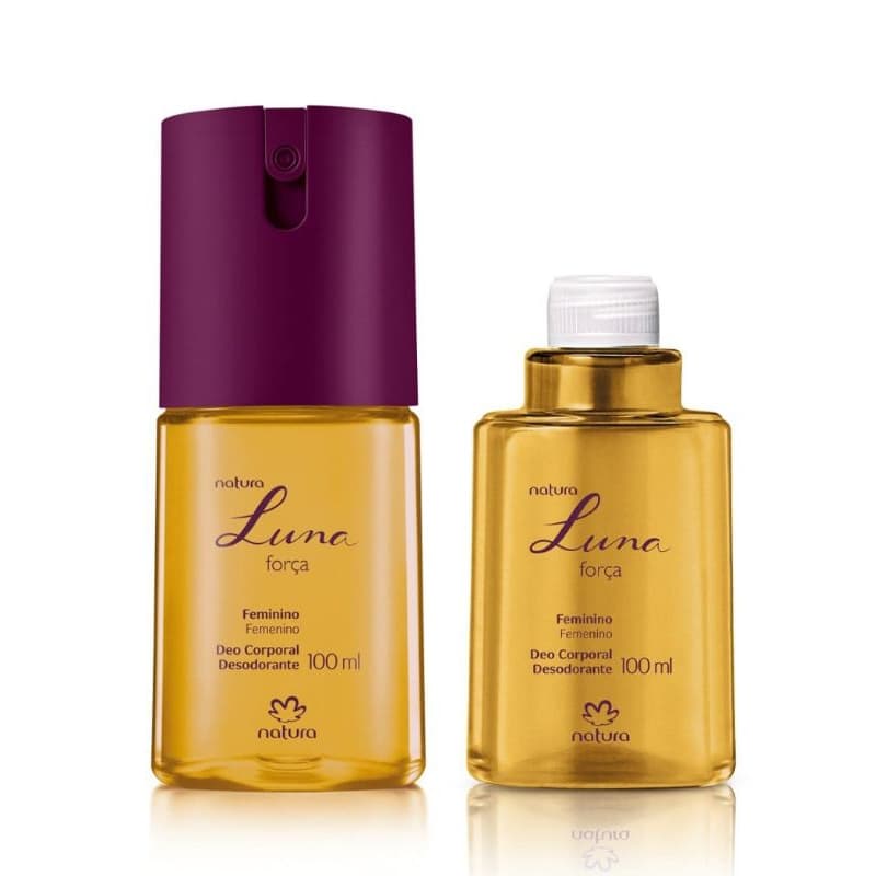 Natura Luna Força desodorante corporal spray e refil, 100ml cada