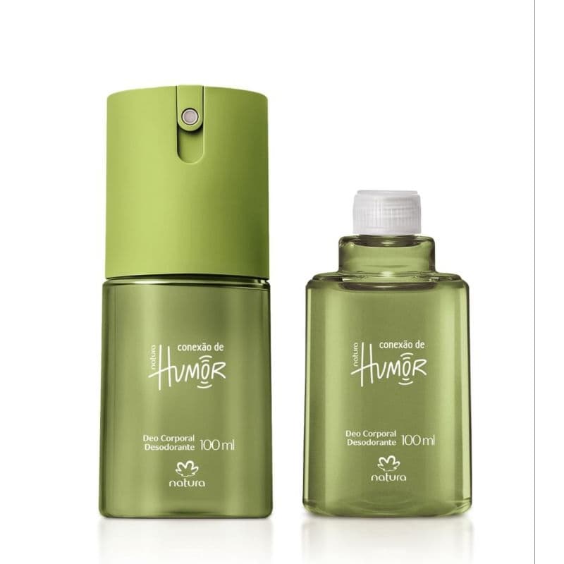 Natura Humor Conexão de humor desodorante spray e refil, 100ml cada