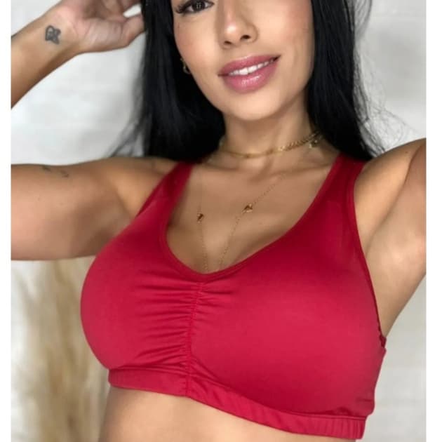 Kit 2 Top Fitness Nadador Feminino Adulto Com Bojo Removível Confortável Para Academia Treinos