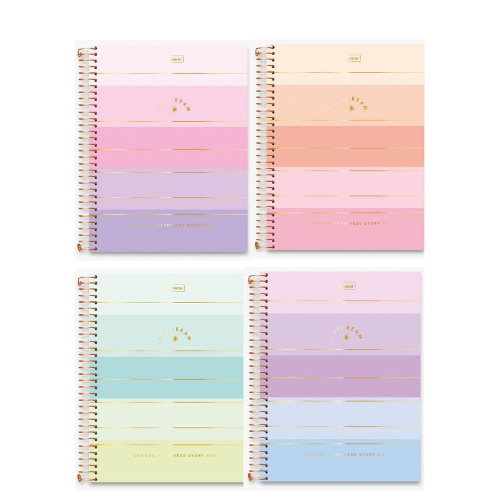 Caderno + Planner 20 matérias 328 folhas Daydream Cadersil