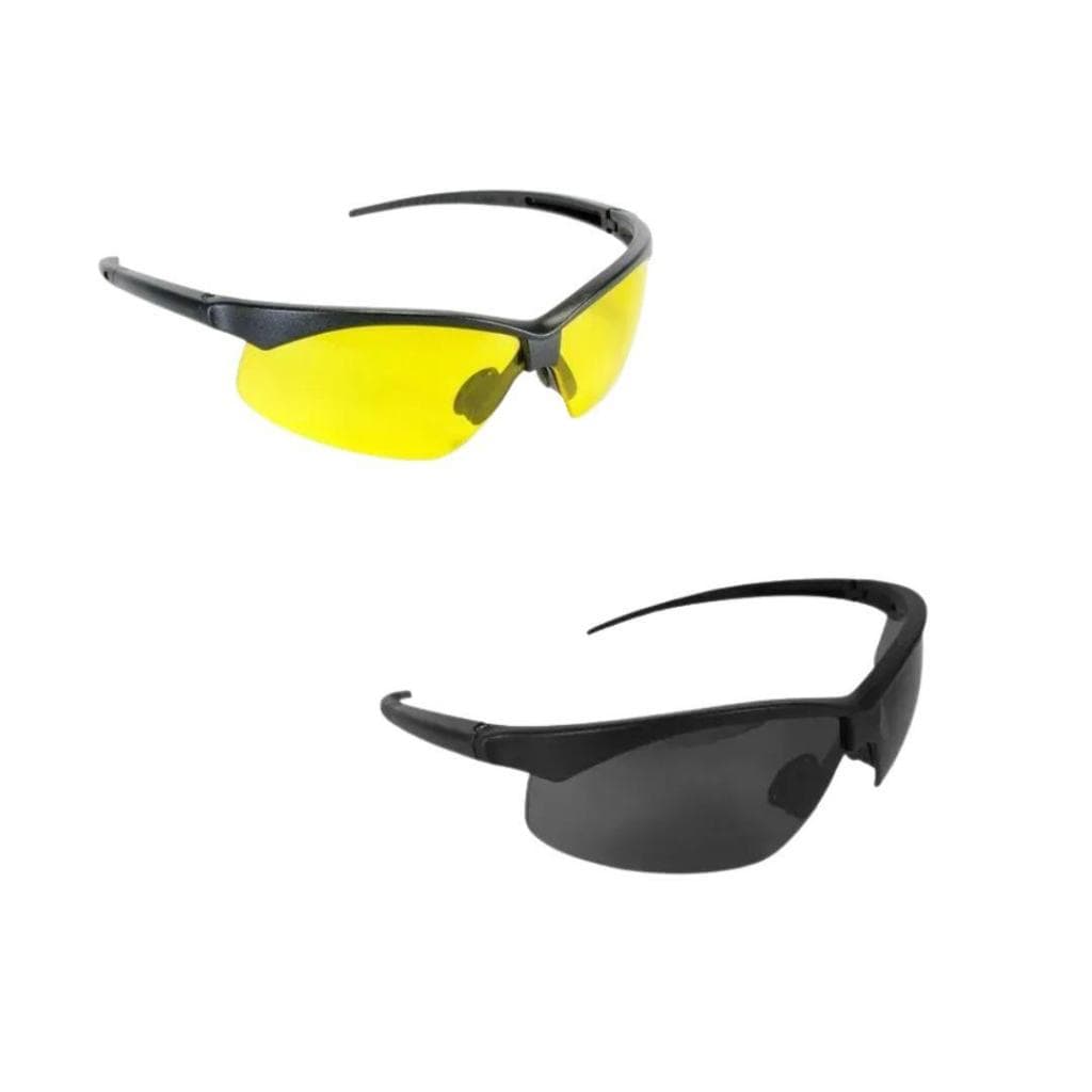 Óculos EPI Bike Evolution Esportivo Segurança Lentes Fumê e Amarela