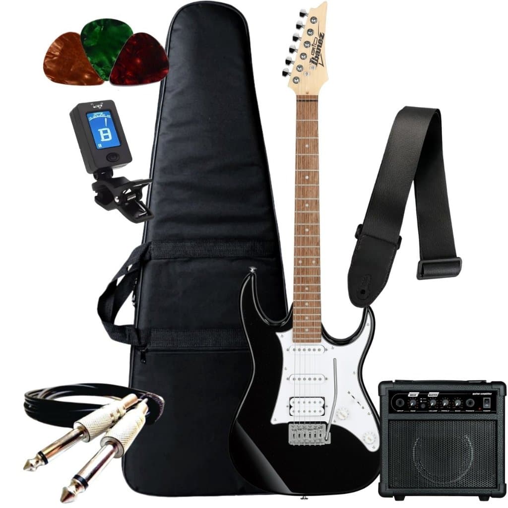 Guitarra Elétrica Strato Ibanez Grx40 RG HSS + Acessórios + Amplificador Sheldon