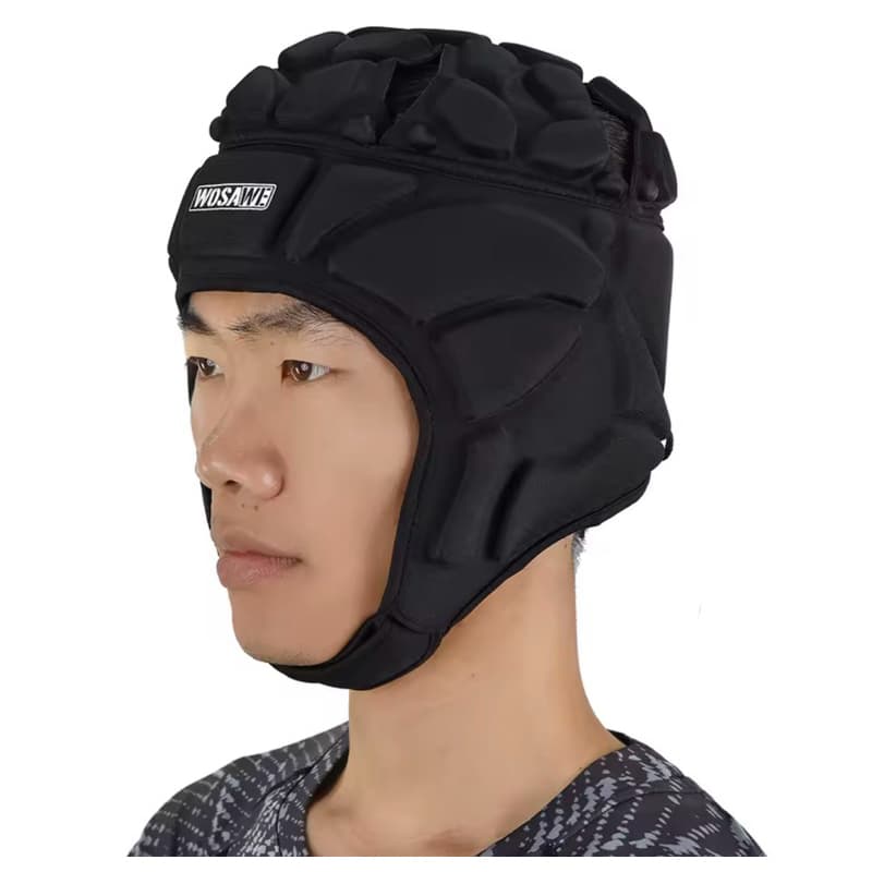 1 Capacete Proteção Esportes Futebol Goleiro Rugby MMA Jiu-Jitsu Proteger Orelhas Pos Operatorio
