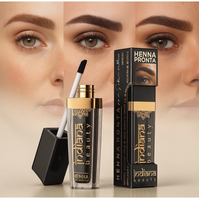 Henna Para Sobrancelha Pronta Para Uso Indiana Beauty - Escolha Sua Cor