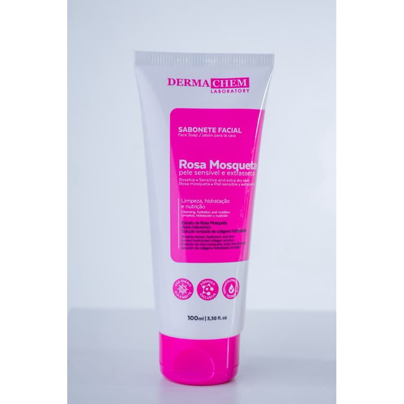 Sabonete Ultra Hidratante Rosa Mosqueta 100ml Dermachem
