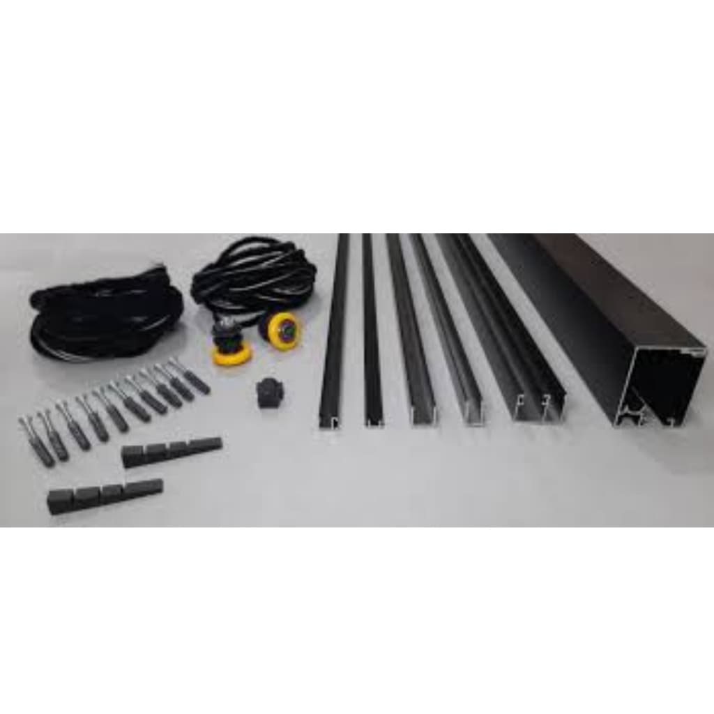 Kit Perfil Janela London Aluminios 2 Folhas  Sem-vidro