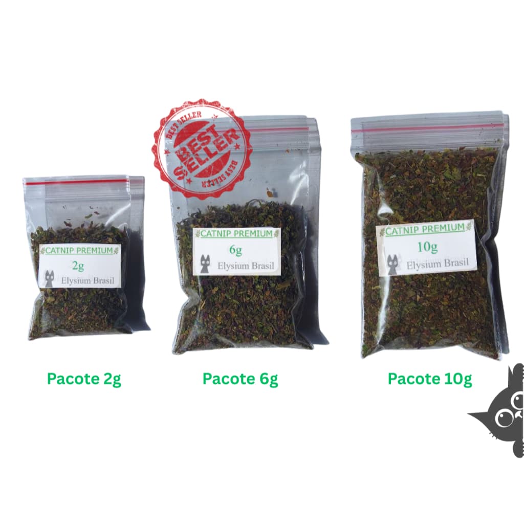 Catnip Natural Premium p/ Gatos | Erva Natural, Sem Galhos | Estimula, Relaxa e Diverte