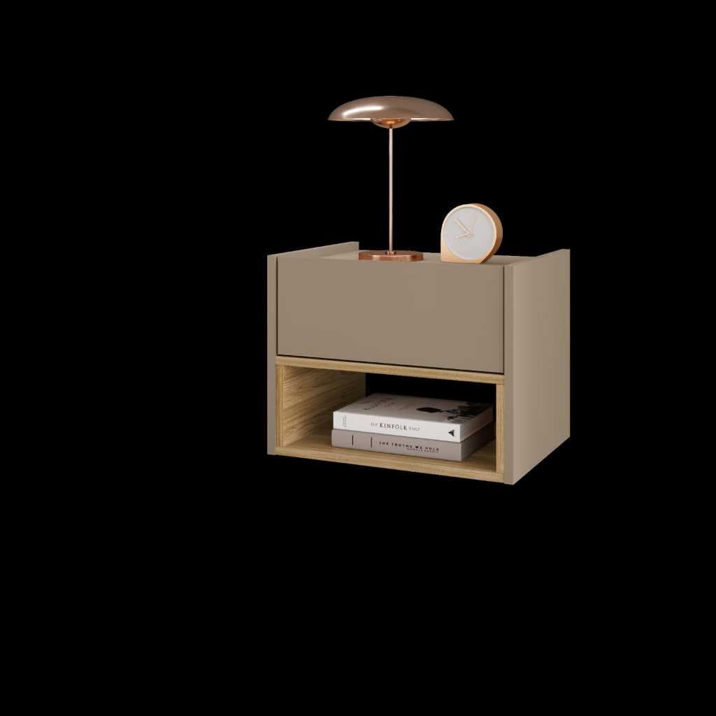 Mesa de Cabeceira Florença Suspensa E Elegante Com 1 Gaveta