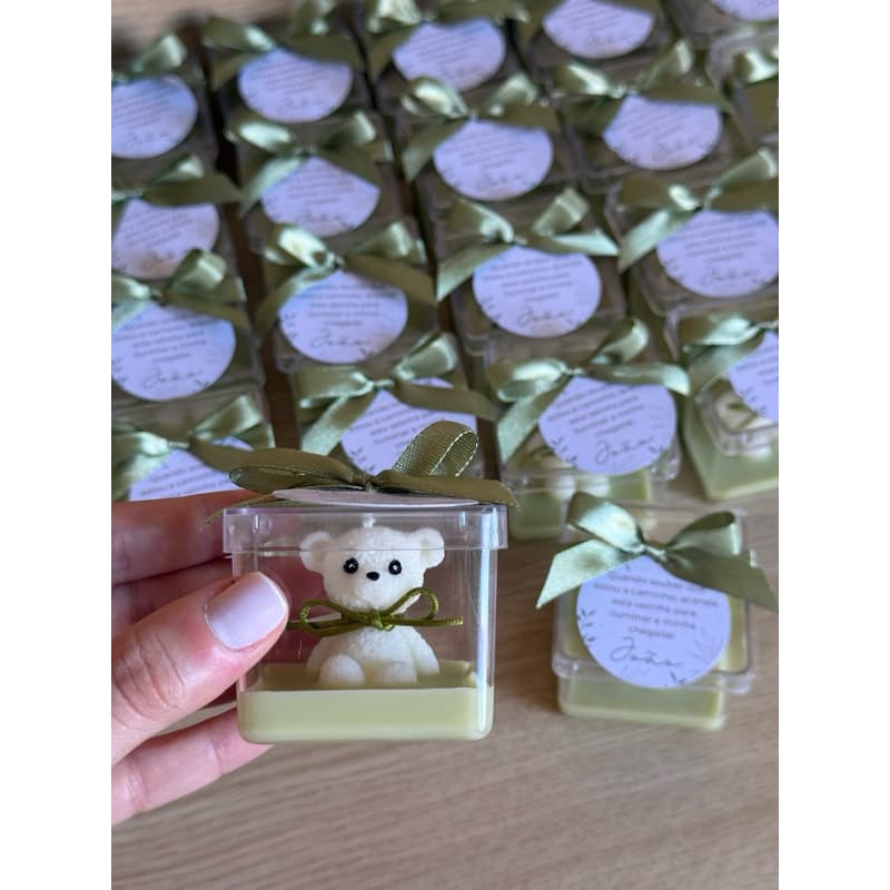 Vela ursinho / Lembrancinha ursinho / Vela mini urso / Vela aromática mini ursinho