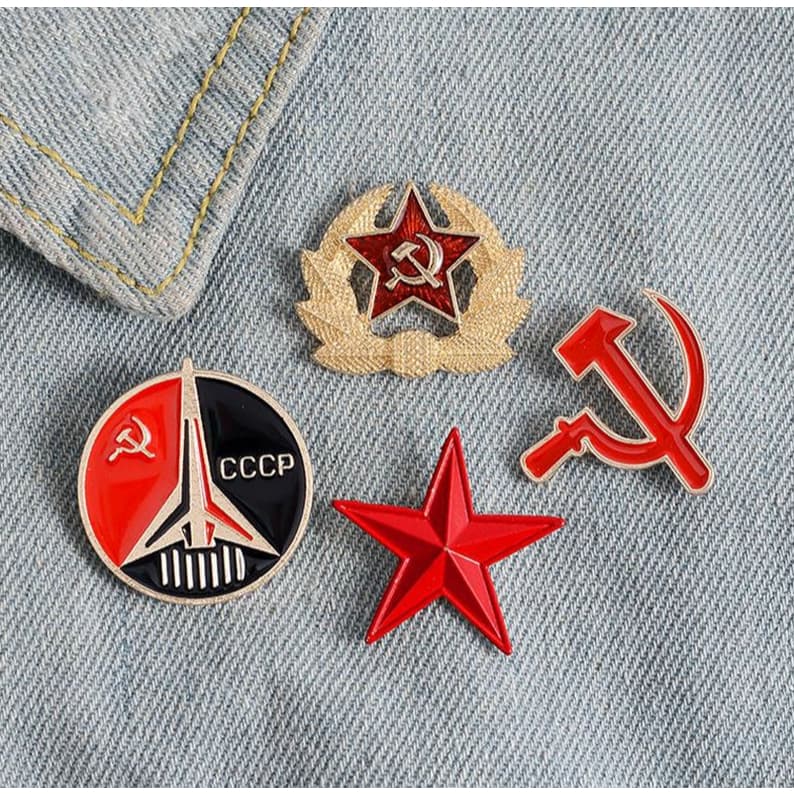 4 Pins  União Estrela Vermelha Projeto Espacial Broches